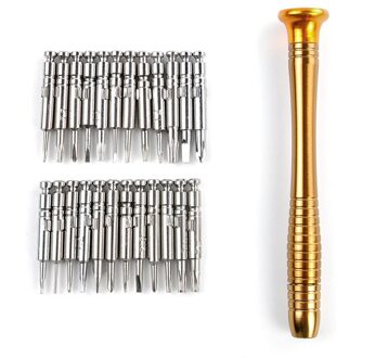 Een Set 25 In1 Precision Torx Schroevendraaier Cell Phone Repair Tool Set Voor Telefoon Laptop