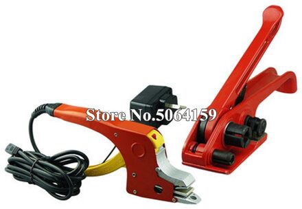 Een Set Elektrische Lassen Strapping Verwarming Tool Handleiding Seal Strapper Banding Handige Bandjes Tightener Spanner Machine 220V