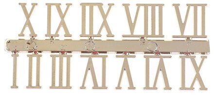 Een Set Van Romeinse Digitale Diy Fun Digitale Vervanging Gadgets Reparatie Klok Onderdelen Creatieve Diy Stereo Klok Accessoires goud