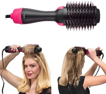 Een Stap Haar Volumizer Ovale Blower Kapsalon Air Styling Borstel Droger Negatieve Ionen Stijltang Curler Kam AU