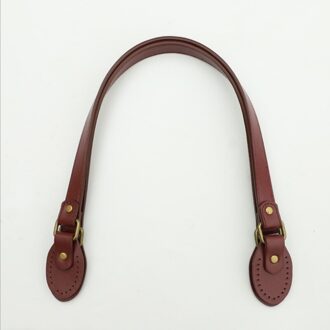 Een Stuk Afneembare Tas Handvatten Pu Lederen Diy Effen Kleur Vervanging Accessoires Voor Lady Schouder Handtas Riem Riem