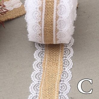 Een Stuk Jute Doek Roll Touw Lint Volume linnen DIY handgemaakte kant linnen Kerst Bruiloft ambachten feestartikelen 7A2882