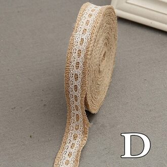 Een Stuk Jute Doek Roll Touw Lint Volume linnen DIY handgemaakte kant linnen Kerst Bruiloft ambachten feestartikelen 7A2882