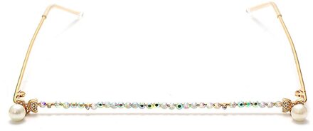 Een Stuk Strass Brilmonturen Diamond Zonnebril Frames Voor Vrouwen Diamond Bril Frames Voor Mannen Brillen Decoratie 4