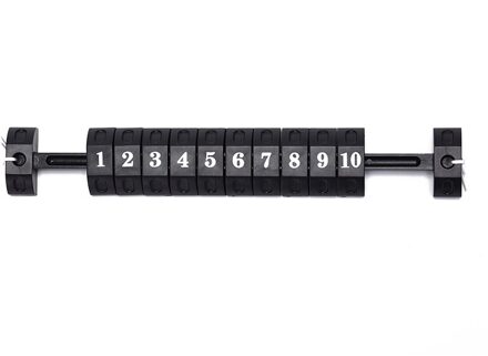 Een Stuk Tafelvoetbal Tafelvoetbalspel Game Scoren Unit Score Doel Counter Keeper Record zwart