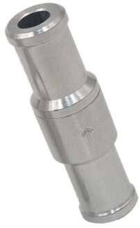Een Terugslagklep Aluminium Brandstof Non Return Terugslagklep Benzine Diesel Voor Auto Auto Olie Water Pompen 6-12Mm