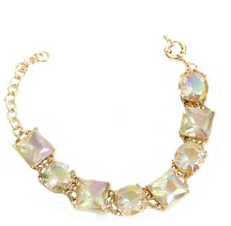 Een Vierkante Een Ronde Crystalab Armband