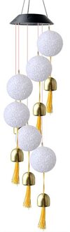 Een Zonne-verlichting Wind Chime Light Wind Bell Licht Solar Vlinder Wind Chime Solar Wind Chime Lamp Creatieve Zon Bloem mode