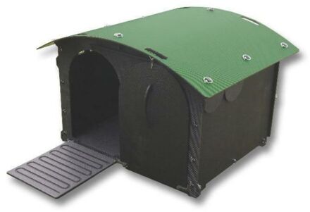 Eendenhok - 2 tot 4 eenden - Zwart/Groen - 114x110x78 cm