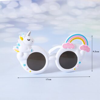 Eenhoorn Bril Regenboog Unicornion Bril Eenhoorn Meisje Verjaardagsfeestje Baby Shower 1st Verjaardag Party Decor Kids Verjaardagscadeautjes Fluorescentie Geel