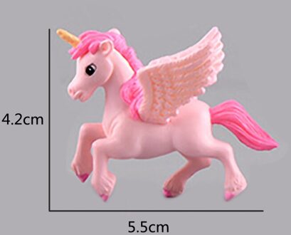 Eenhoorn Diy Micro Cake Decor Eenhoorn Verjaardag Cake Topper Vliegende Paard Unicornion Gelukkige Verjaardag Party Decor Kids Meisjes Fluorescentie Geel