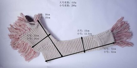 Eenhoorn Hooded Sjaal Animal Capuchon Cowl Haak Gebreide Beanie Kids cosplay cartoon sjaal meisjes kerstcadeau roze L