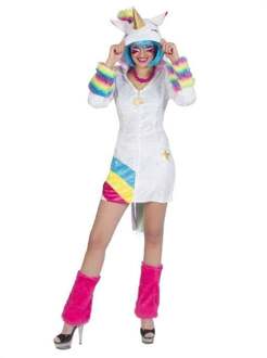 Eenhoorn Jurk Regenboog Vrouw Multikleur - Print