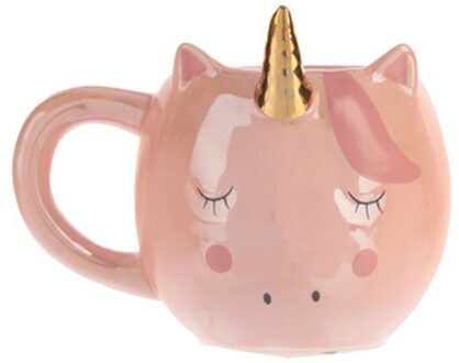 Eenhoorn Mok 300Ml Regenboog Paard Eenhoorn Mokken Cup Schattigheid 3D Eenhoorn Keramische Mok Koffie Goud/Koper Stereo leuke Eenhoorn Cups roze eenhoorn