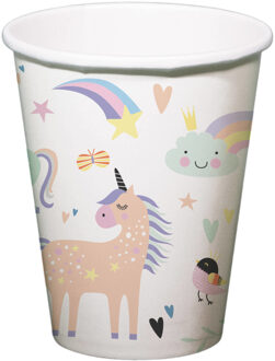 Eenhoorn Regenboog Bekers Set (6st) Multikleur - Print
