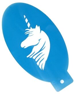 Eenhoorn schmink/grimeer sjabloon