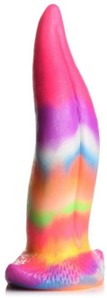 Eenhoorn Tongue - Glow in the Dark - Silicone Dildo - Regenboog - Eenhoorn Tongue - Glow in the Dark - Silicone Dildo - Regenboog