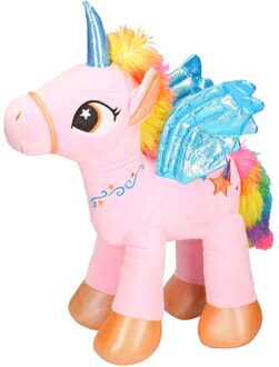 Eenhoorn Wit, 38cm Roze