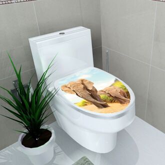 Eenvoud Frisse Stijl Toilet Seat Muursticker Art Badkamer Decals Decor PVC Verwisselbare Home Decor 13