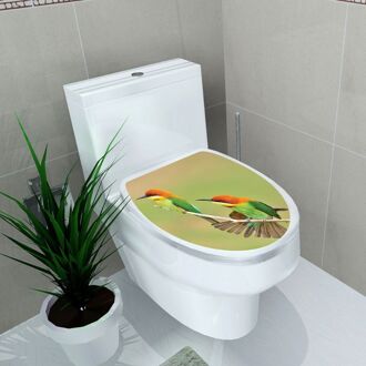 Eenvoud Frisse Stijl Toilet Seat Muursticker Art Badkamer Decals Decor PVC Verwisselbare Home Decor 9