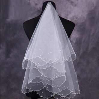 Eenvoudig En Elegent Wedding Bridal Veil Tulle Ivoor Een Lagen Bruid Accessoires Korte Vrouwen Veils