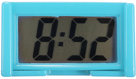 Eenvoudige 1 Pc Mini Lcd-scherm Digitale Klok Auto Dashboard Klokken Desk Tijd Klok Thuis Studie Levert Willekeurige Kleur blauw