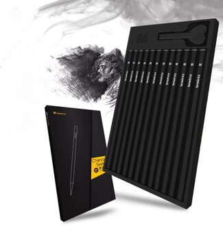 Eenvoudige Art Studenten Gebruik Soft Medium Harde Carbon Pen Studenten Schets Schilderen Leveringen Hand Getrokken Tekening Potlood zwart