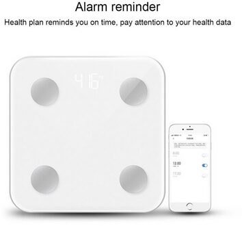 Eenvoudige Badkamer Schaal Smart Lichaamsvet Schaal Lcd Digitale Draadloze Bluetooth Bmi Monitor Gezondheid Analyzer Fitness Afvallen Gereedschap