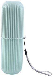 Eenvoudige Borstelen En Wassen Cup Draagbare Set Creatieve Mond Tandenborstel Doos Met Cup Deksel groen