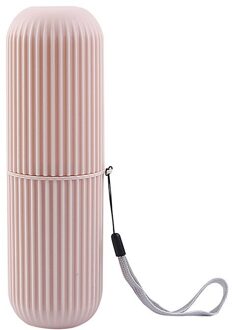Eenvoudige Borstelen En Wassen Cup Draagbare Set Creatieve Mond Tandenborstel Doos Met Cup Deksel poeder