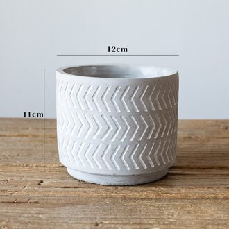 Eenvoudige Cement Pot Creatieve Succulent Bloempot Kwekerij Potten Tafelblad Decoratie Woondecoratie 1-M