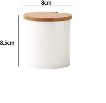 Eenvoudige Creatieve Keramische Keuken Voedsel Containers Kruiden Potten Voor Kruiden Suiker Kruiderij Doos Keuken Zout Opslag Fles 1stk A