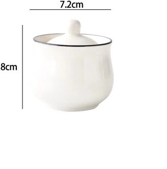 Eenvoudige Creatieve Keramische Keuken Voedsel Containers Kruiden Potten Voor Kruiden Suiker Kruiderij Doos Keuken Zout Opslag Fles 1stk B