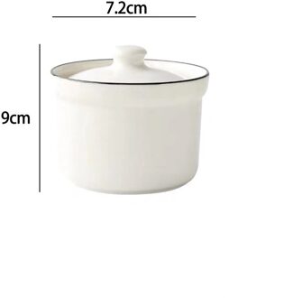 Eenvoudige Creatieve Keramische Keuken Voedsel Containers Kruiden Potten Voor Kruiden Suiker Kruiderij Doos Keuken Zout Opslag Fles 1stk C