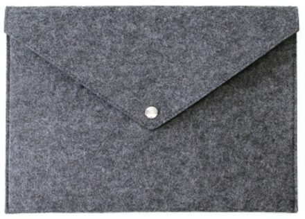 Eenvoudige Effen A4 Grote Capaciteit Document Bag Bedrijfsaktentas Bestand Mappen Chemische Bestand Zak Filing Producten Student donker grijs