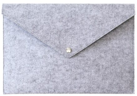 Eenvoudige Effen A4 Grote Capaciteit Document Bag Bedrijfsaktentas Bestand Mappen Chemische Bestand Zak Filing Producten Student grijs