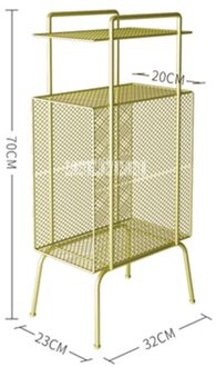 Eenvoudige Ijzeren Boekenplank Vloerstaande Opslag Plank Voor Boeken Moderne Tijdschrift Magazijnstelling Boekenkast Meubels Organisator Plank goud