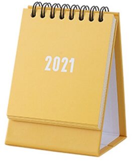 Eenvoudige Kalender Verfrissende Mini Desktop Note Spoel Kalender Book School Kantoor YW