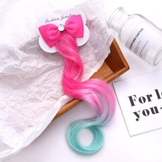 Eenvoudige Kid Elastische Haarband Rubber Band Haar Accessoires Kids Pruik Hoofdband Meisjes Twist Vlecht Touw Hoofdtooi Kind 6