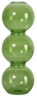 Eenvoudige Koreaanse Bolvormige Glazen Vaas Ornamenten Geometrische Transparante Gebrandschilderd Glas Bloem Woonkamer Bloemstuk Vaas groen klein