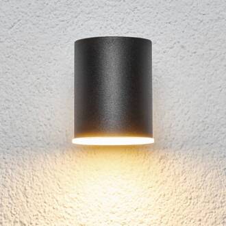Eenvoudige LED-buitenwandlamp Morena in zwart