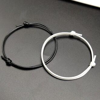 Eenvoudige Lucky Armbanden Voor Vrouwen En Mannen Handgemaakte Verstelbare Touw Mode Paar Armband Gekoppeld Armbanden 2 Pc