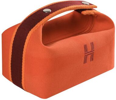 Eenvoudige Mode Toilettas Waterdicht Cosmetische Handtas Make Zak Zomer Make Up Bag Neceser Mujer Travel Organizer Bag oranje