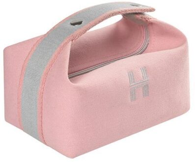 Eenvoudige Mode Toilettas Waterdicht Cosmetische Handtas Make Zak Zomer Make Up Bag Neceser Mujer Travel Organizer Bag roze