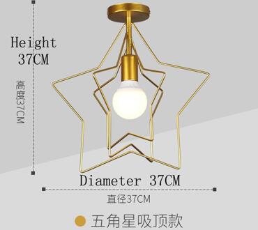 Eenvoudige Moderne Stijl Led Lampen Ijzer Kroonluchter E27 Lamp Mode Kroonluchters Creatieve Verlichting Slaapkamer Decoratie Loft Licht geel