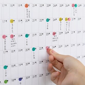 Eenvoudige Muur Kalender 365 Dagen Jaarlijkse Planner Office Home Bureau Gebruik
