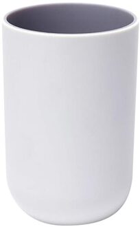 Eenvoudige Nordic Reizen Draagbare Wassen Cup Badkamer Sets Plastic Tandenborstelhouder Tandenborstel Organizer Cup licht grijs