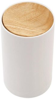 Eenvoudige Nordic Stijl Creatieve Automatische Houten Plastic Tandenstoker Houders Tandenstoker Stand Tandenstoker Wattenstaafje Houder Opbergdoos