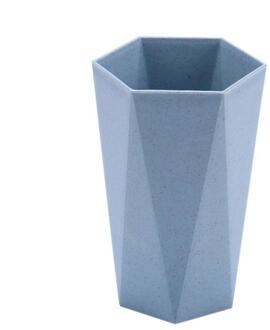 Eenvoudige Reizen Draagbare Wassen Cup Badkamer Sets Tarwe Stro Tandenborstelhouder Goede Ochtend Tandenborstel Organizer Cup