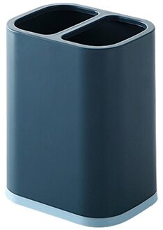 Eenvoudige Rooster Eetstokje Doos Twee Kleuren Eetstokje Houder Eetstokjes Lepel Opslag Afvoer Mand Keuken Plank Opbergrek Organizer blauw Cutlery doos / 2stk